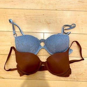 Two Victoria Secret Bras.